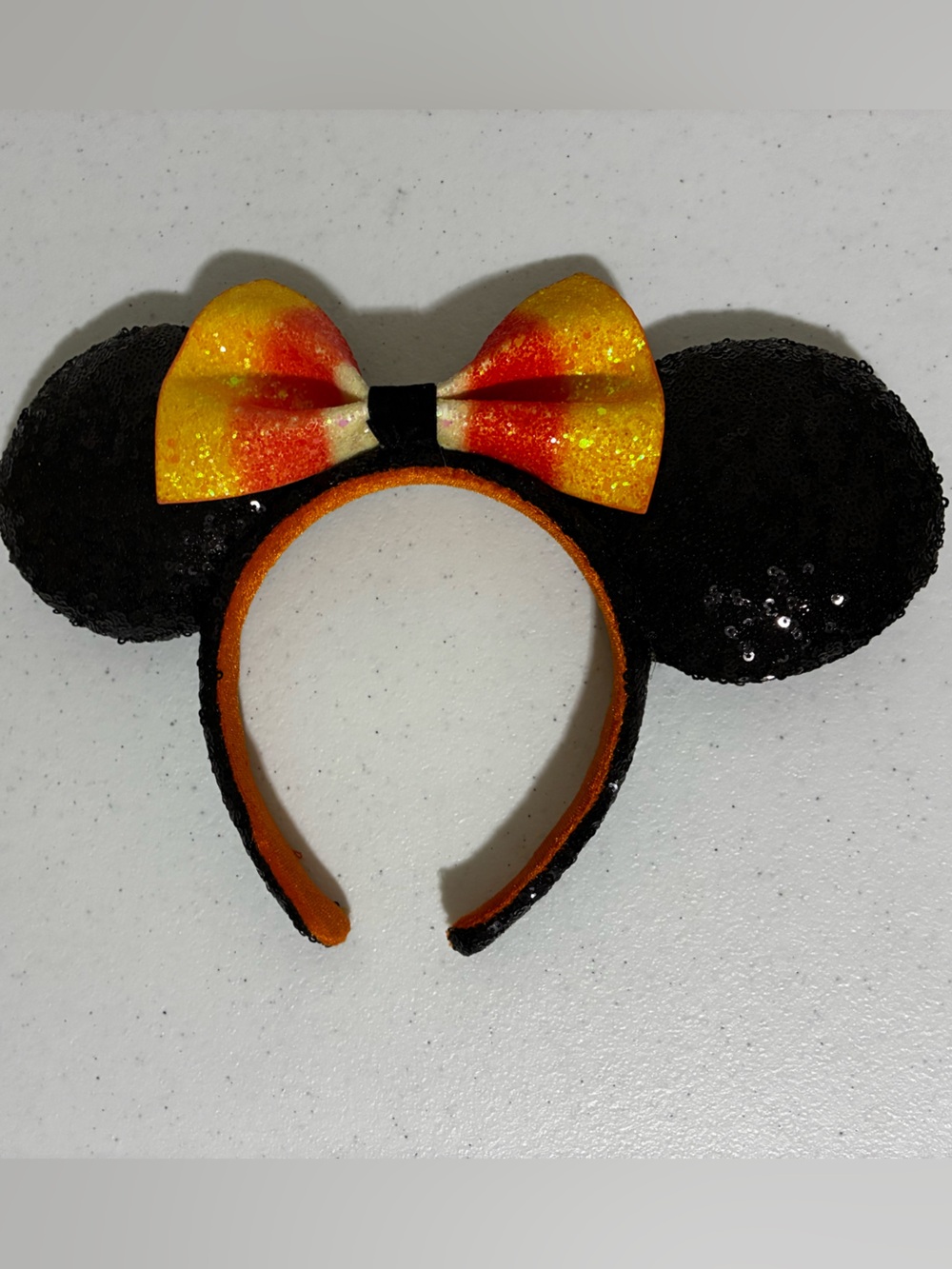 Authentic Disney Candy Corn Mickey Mouse Halloween Fall Headband Ears